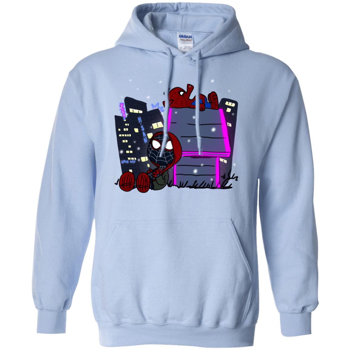 Sweatshirts Light Blue / S Miles and Porker Pullover Hoodie