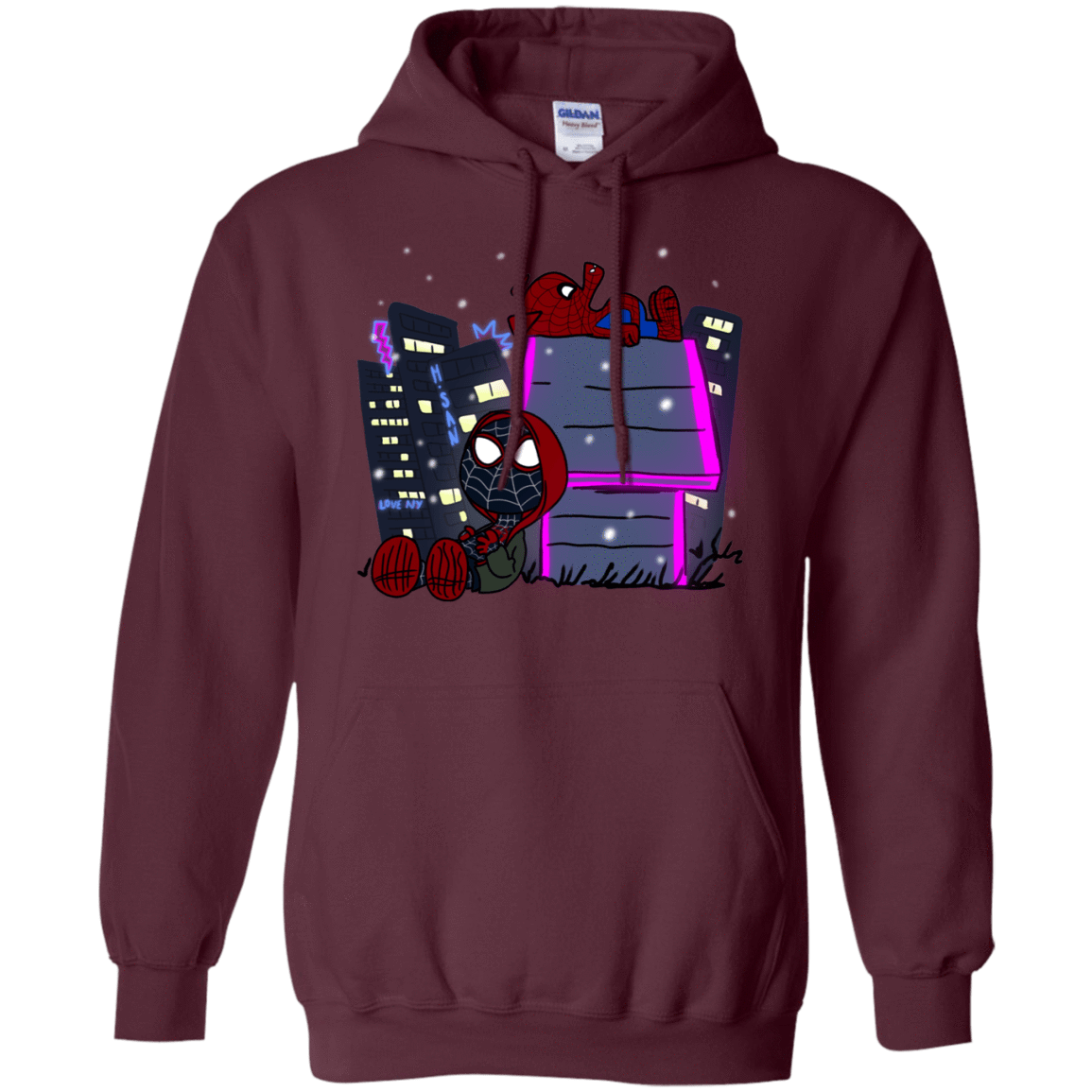 Sweatshirts Maroon / S Miles and Porker Pullover Hoodie