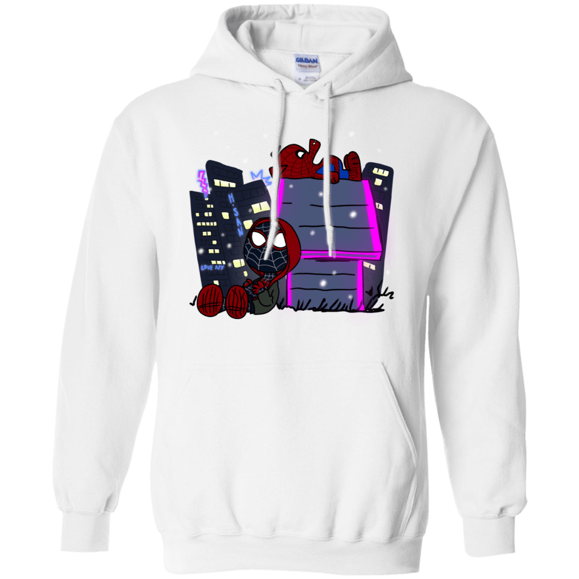 Sweatshirts White / S Miles and Porker Pullover Hoodie