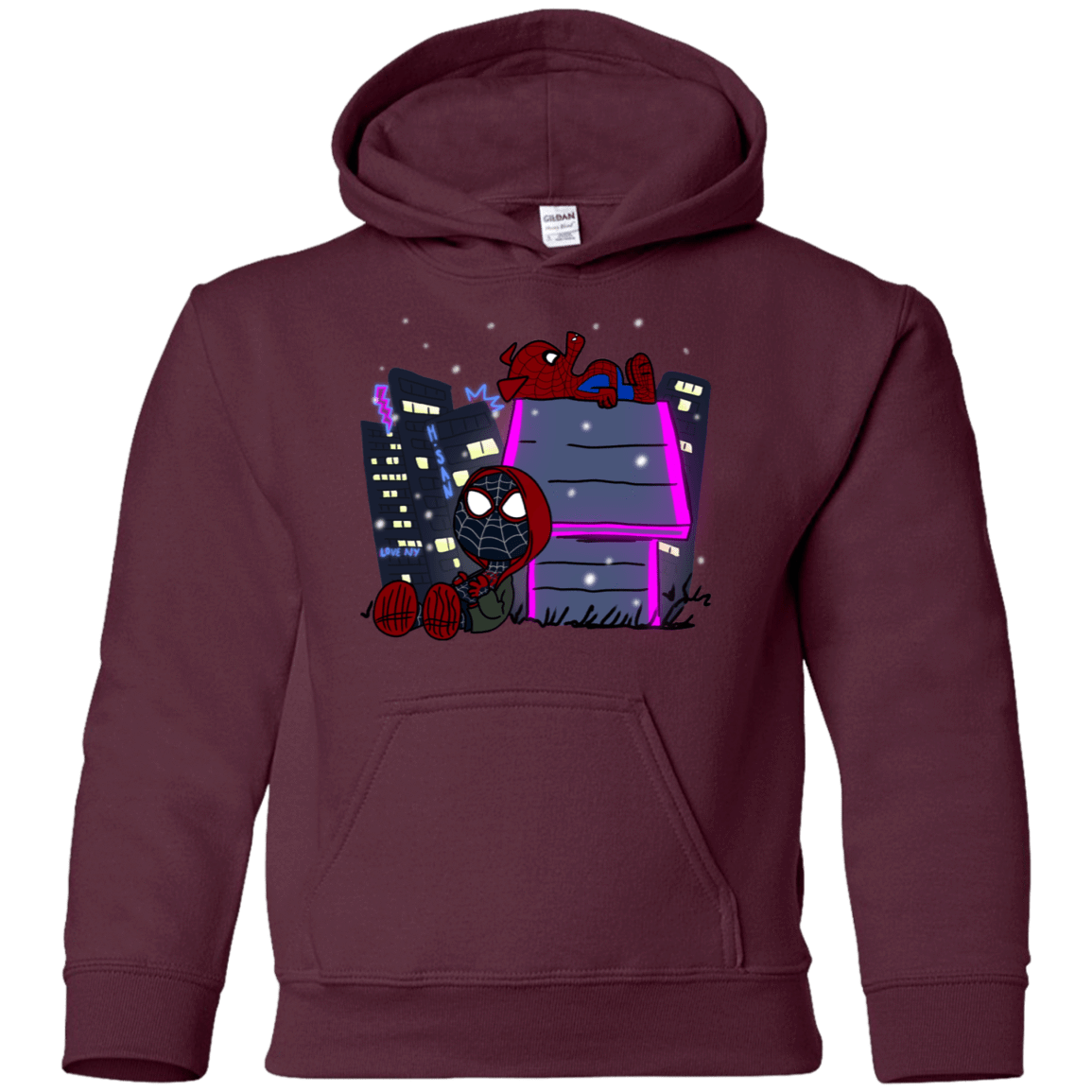 Sweatshirts Maroon / YS Miles and Porker Youth Hoodie