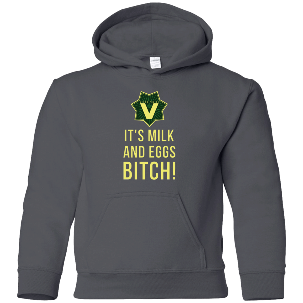 Sweatshirts Charcoal / YS Milk and Eggs Youth Hoodie