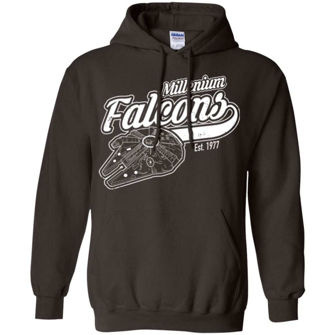 Sweatshirts Dark Chocolate / Small Millenium falcons Pullover Hoodie