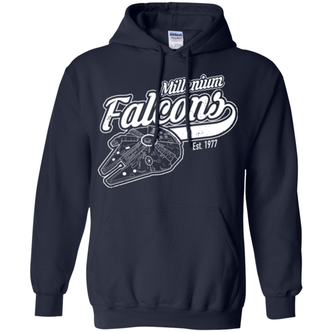 Sweatshirts Navy / Small Millenium falcons Pullover Hoodie