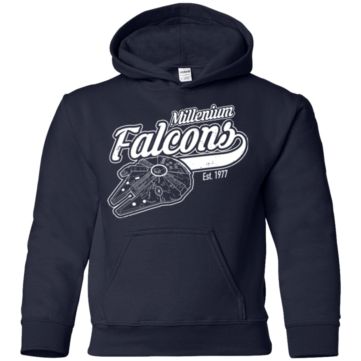 Sweatshirts Navy / YS Millenium falcons Youth Hoodie