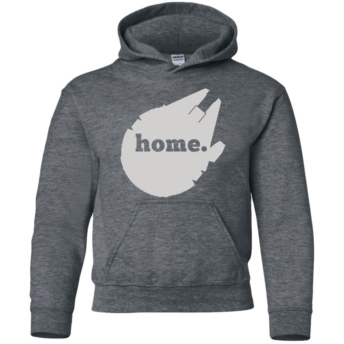 Sweatshirts Dark Heather / YS Millennium Home Youth Hoodie