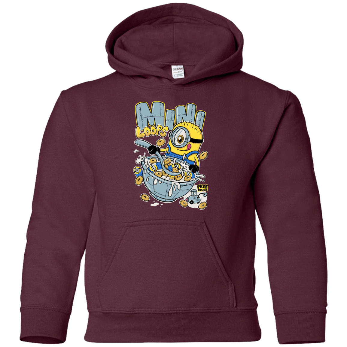 Sweatshirts Maroon / YS Mini Loops Youth Hoodie