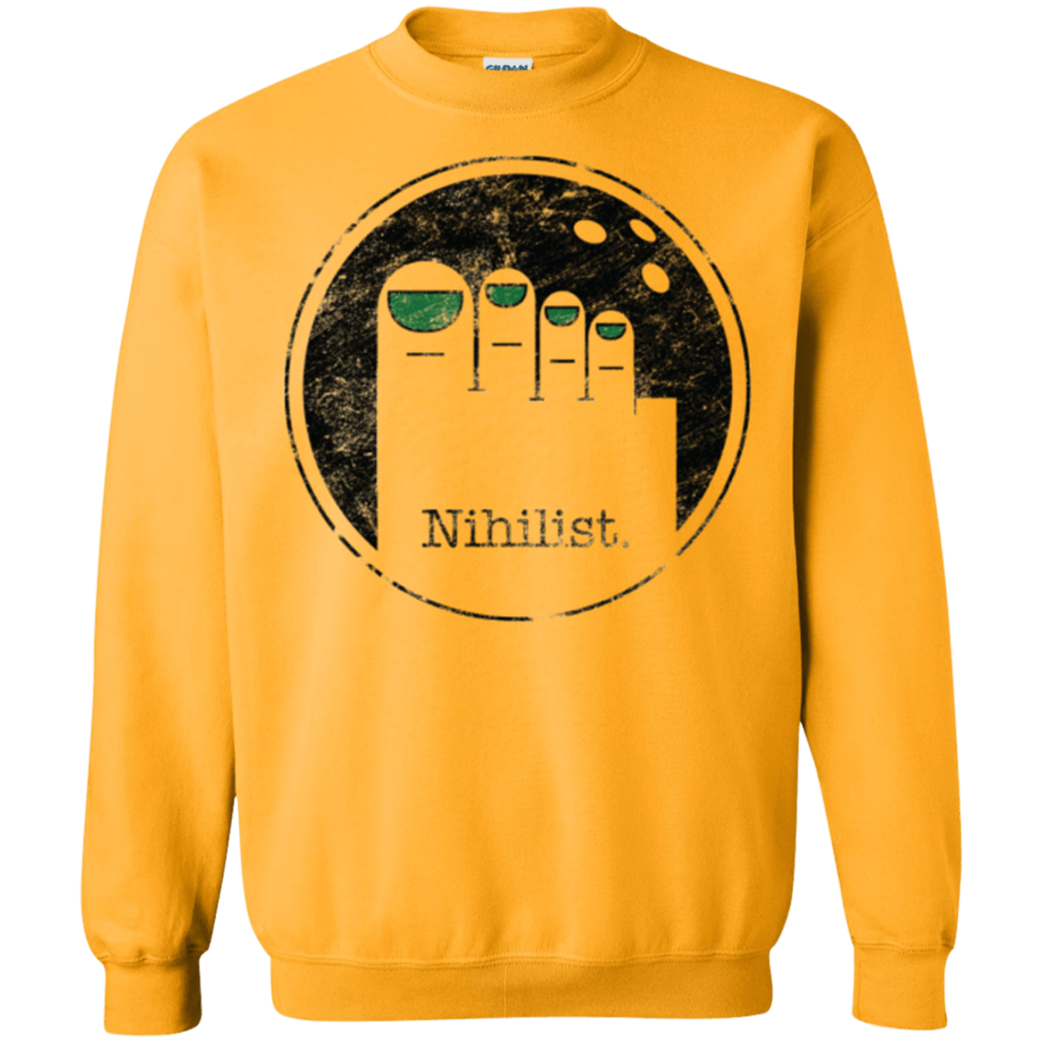Sweatshirts Gold / Small Minimalist Nihilist Crewneck Sweatshirt