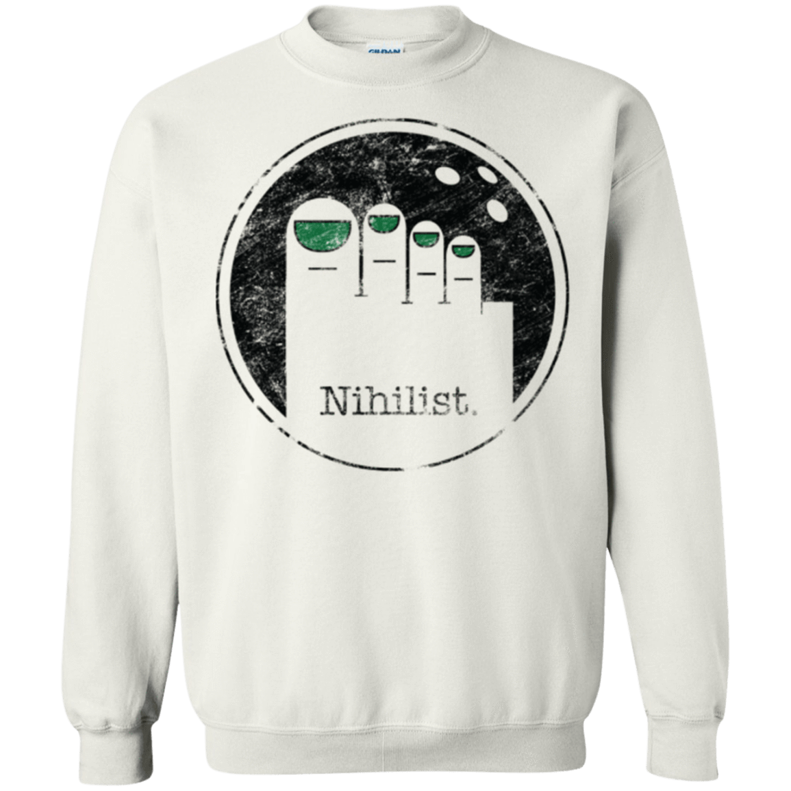 Sweatshirts White / Small Minimalist Nihilist Crewneck Sweatshirt