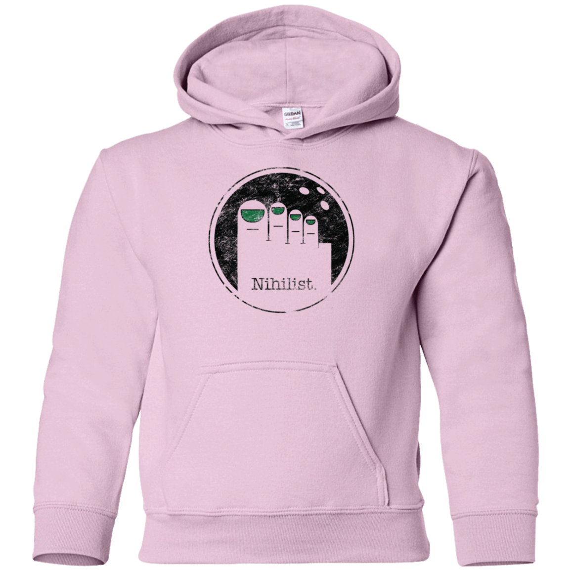 Sweatshirts Light Pink / YS Minimalist Nihilist Youth Hoodie