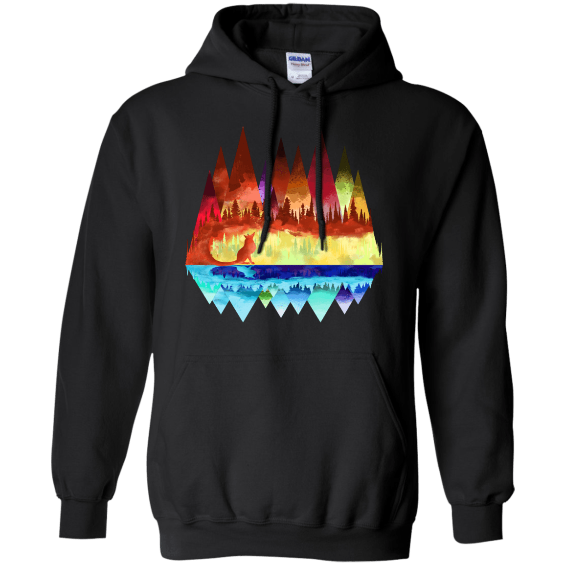 Sweatshirts Black / S Mirrored Range Pullover Hoodie