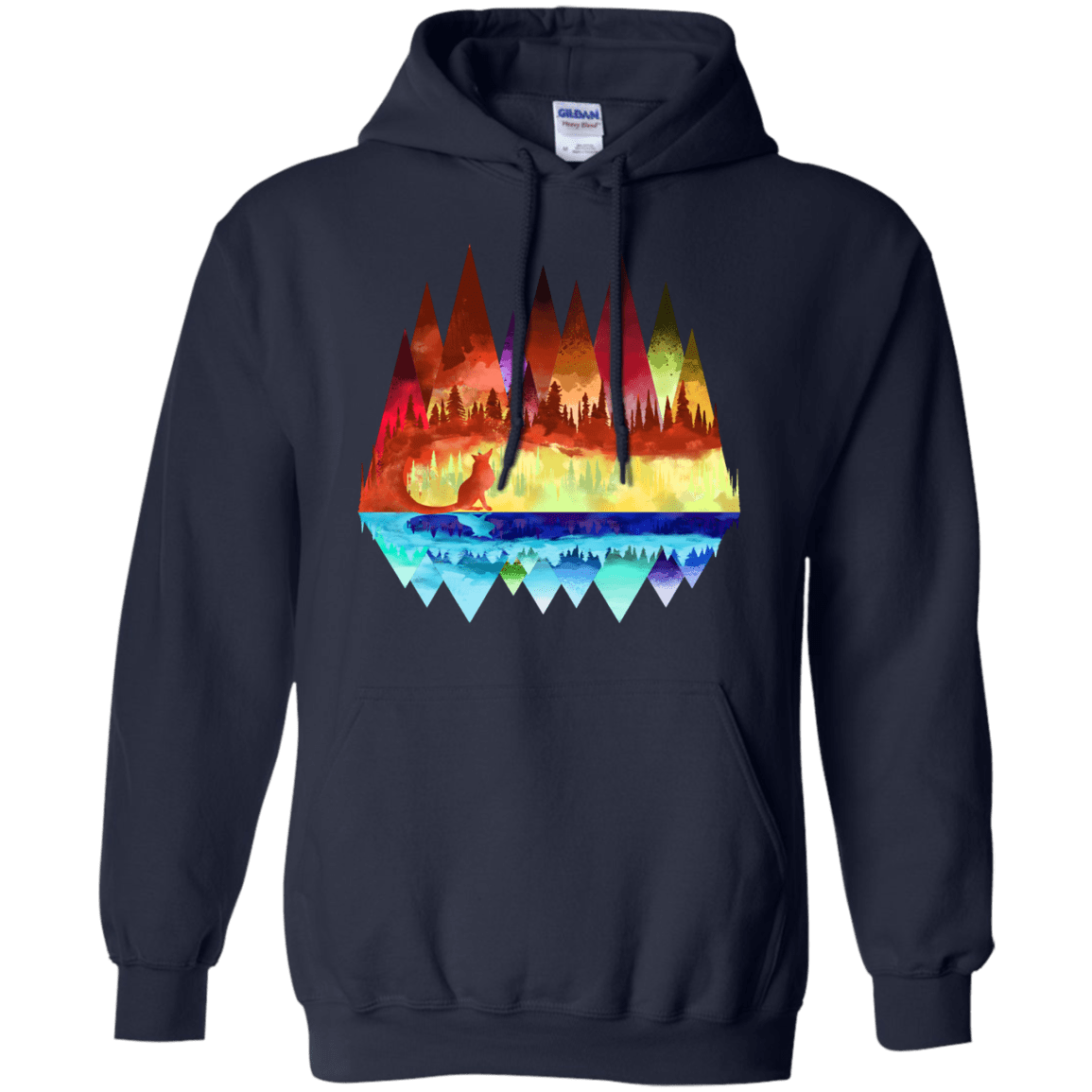 Sweatshirts Navy / S Mirrored Range Pullover Hoodie