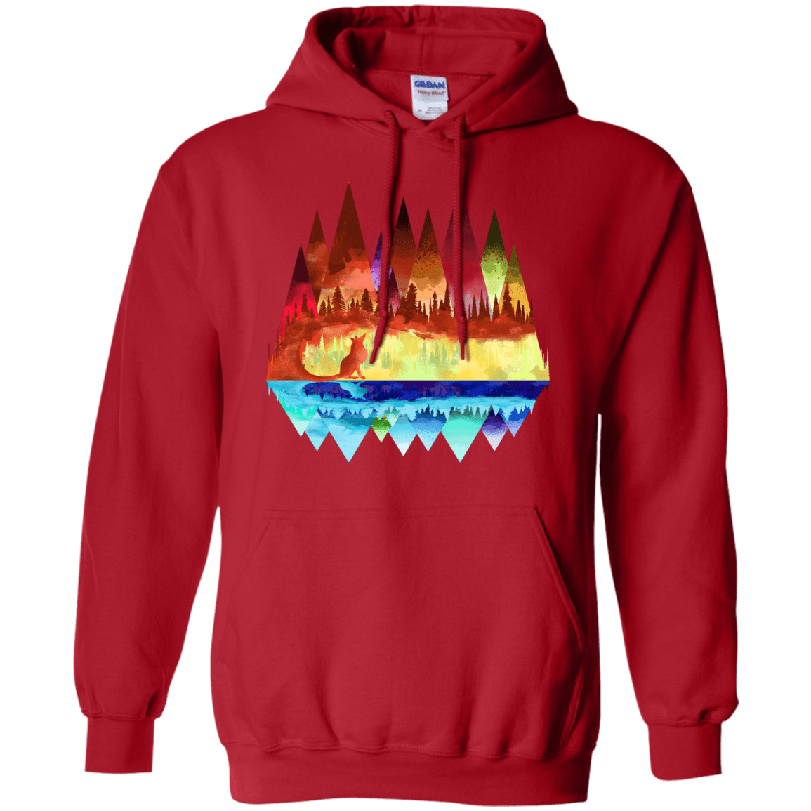 Sweatshirts Red / S Mirrored Range Pullover Hoodie