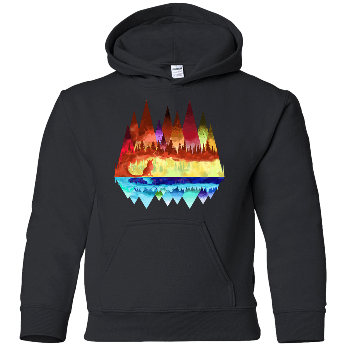 Sweatshirts Black / YS Mirrored Range Youth Hoodie
