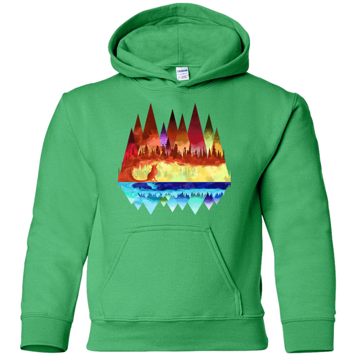 Sweatshirts Irish Green / YS Mirrored Range Youth Hoodie