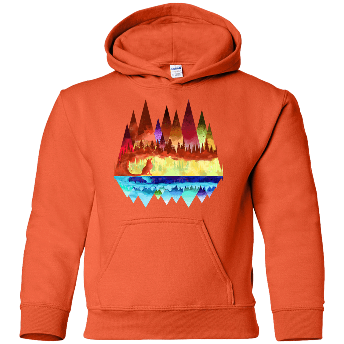 Sweatshirts Orange / YS Mirrored Range Youth Hoodie