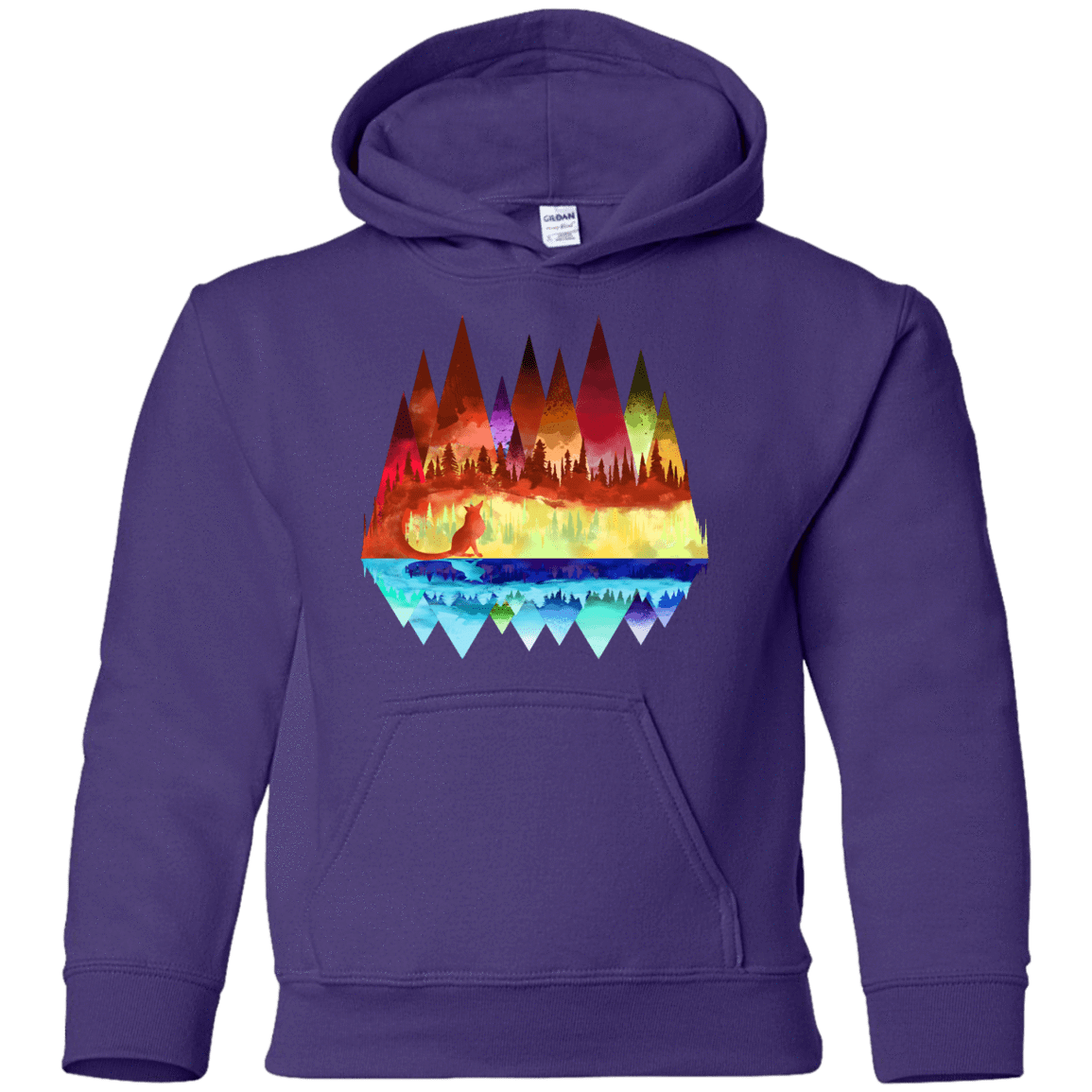 Sweatshirts Purple / YS Mirrored Range Youth Hoodie