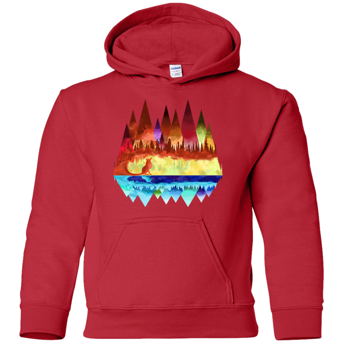 Sweatshirts Red / YS Mirrored Range Youth Hoodie