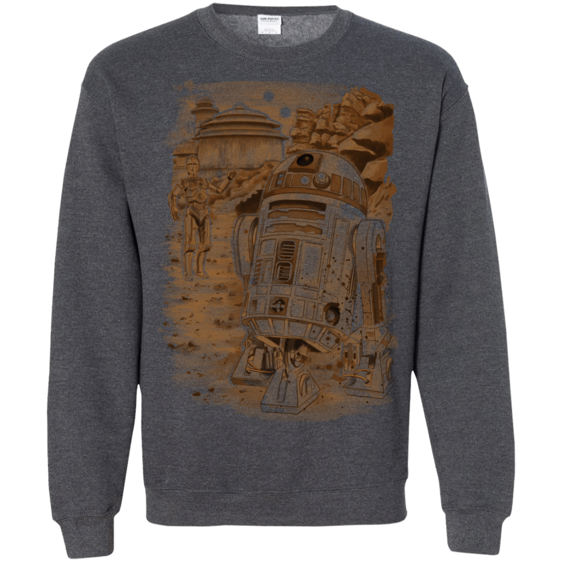 Sweatshirts Dark Heather / S Mission to jabba palace Crewneck Sweatshirt