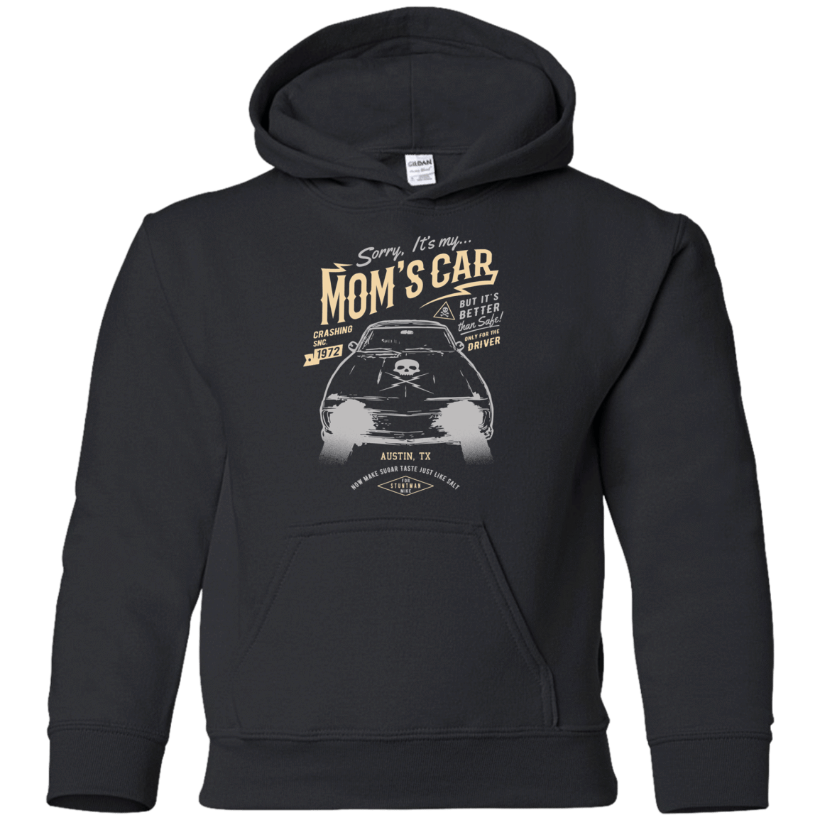 Sweatshirts Black / YS Mom's Car Youth Hoodie