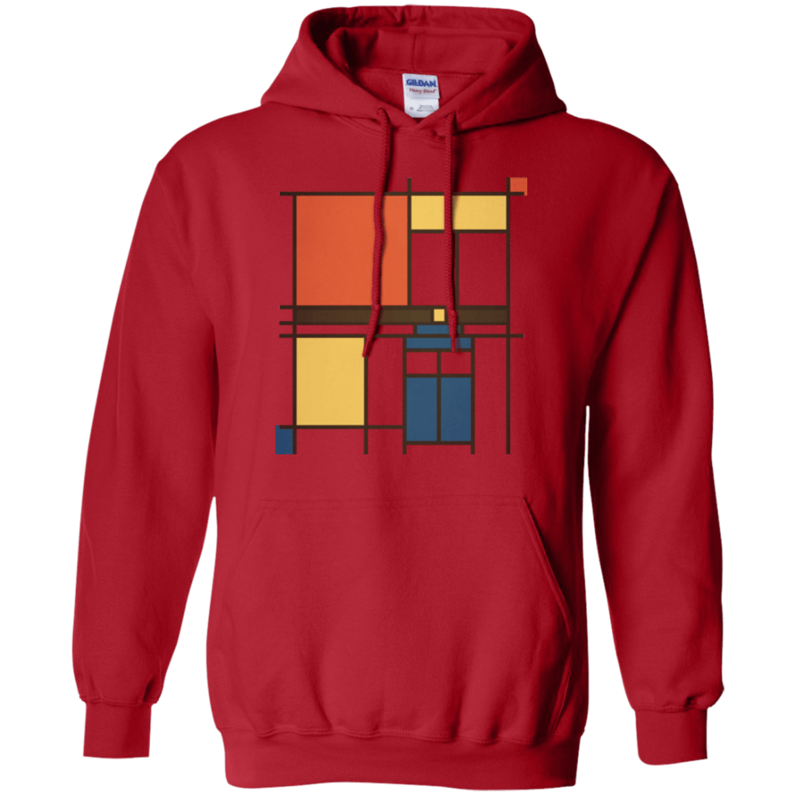 Sweatshirts Red / Small Mondrian Who Pullover Hoodie