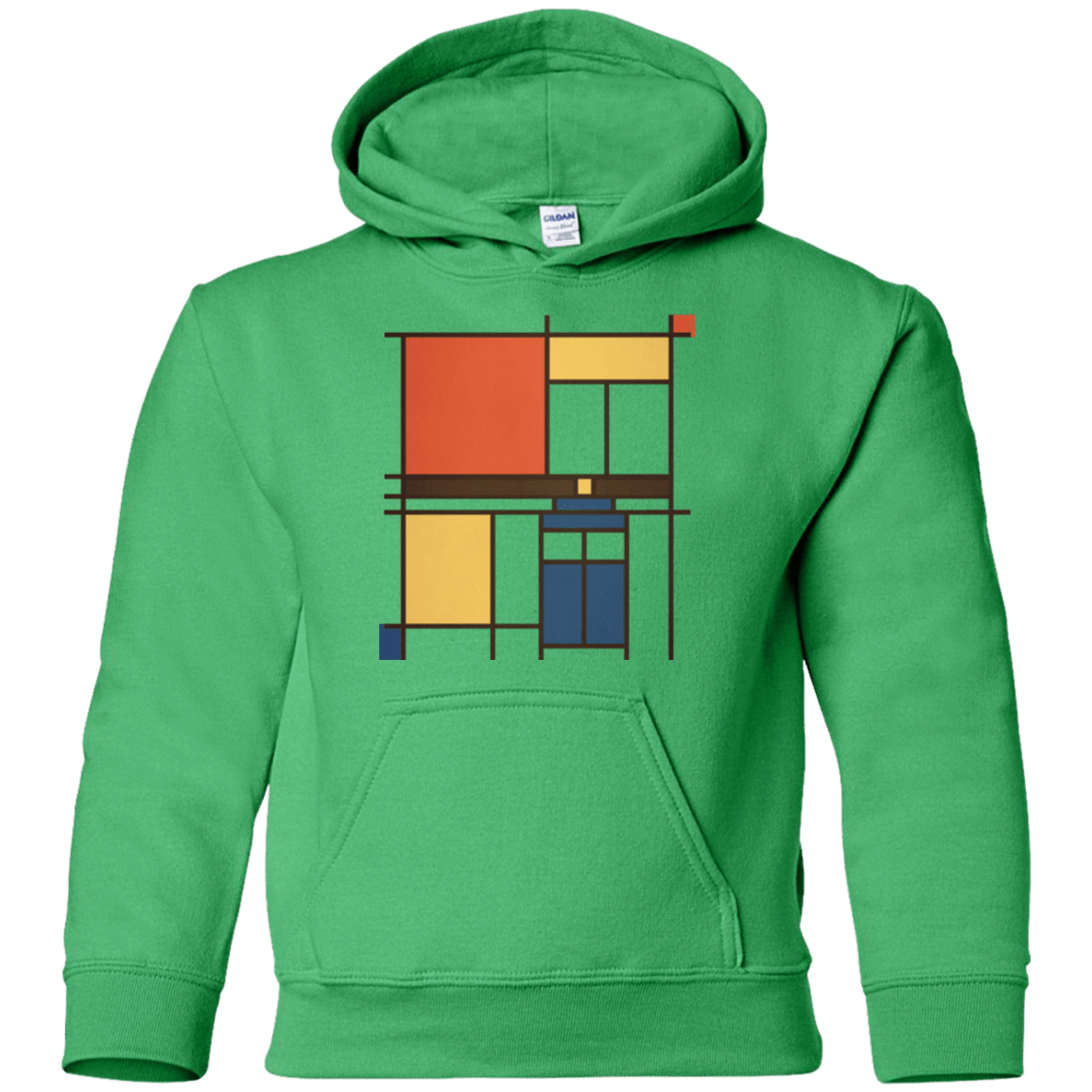 Sweatshirts Irish Green / YS Mondrian Who Youth Hoodie