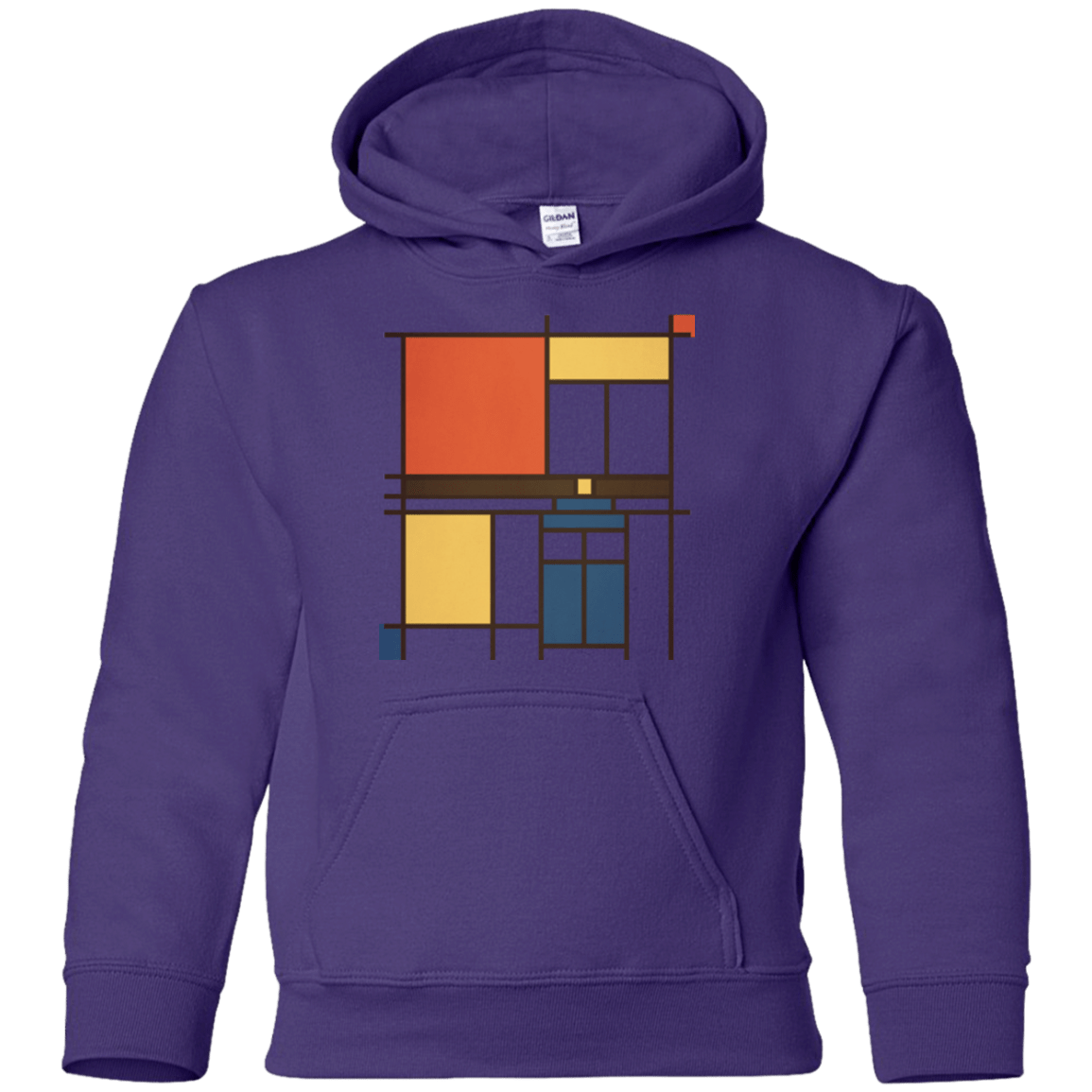 Sweatshirts Purple / YS Mondrian Who Youth Hoodie