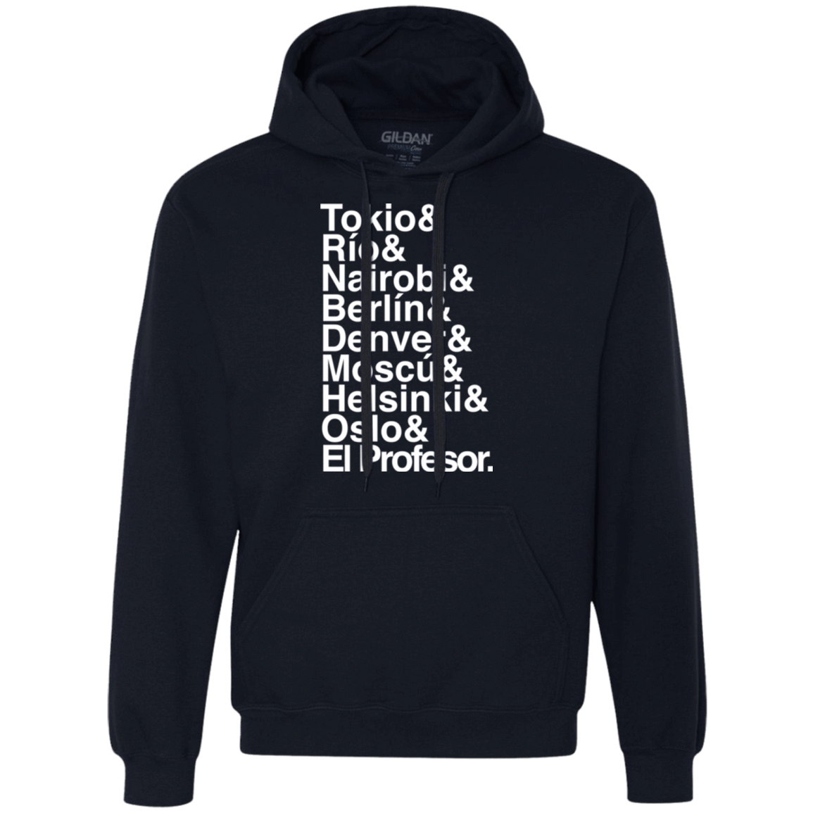 Sweatshirts Navy / S Money Heist Jetset Premium Fleece Hoodie