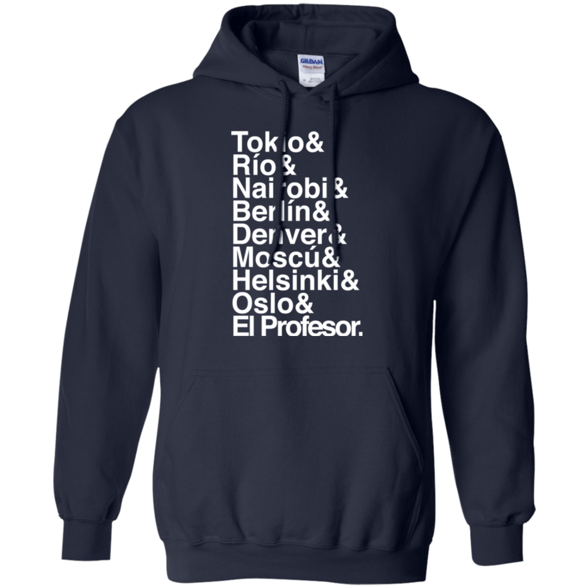 Sweatshirts Navy / S Money Heist Jetset Pullover Hoodie