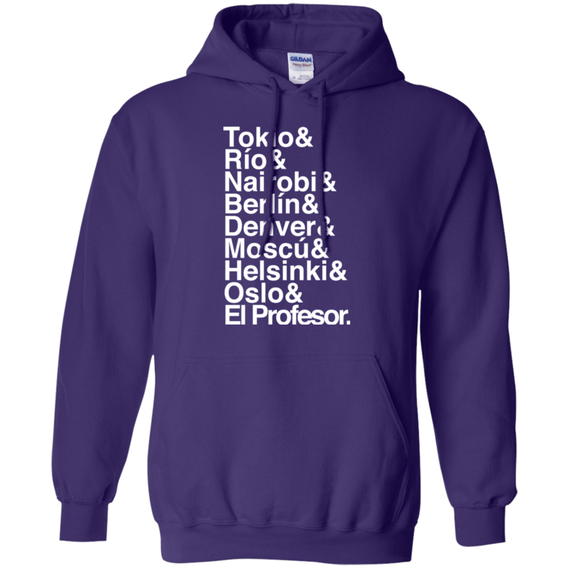 Sweatshirts Purple / S Money Heist Jetset Pullover Hoodie