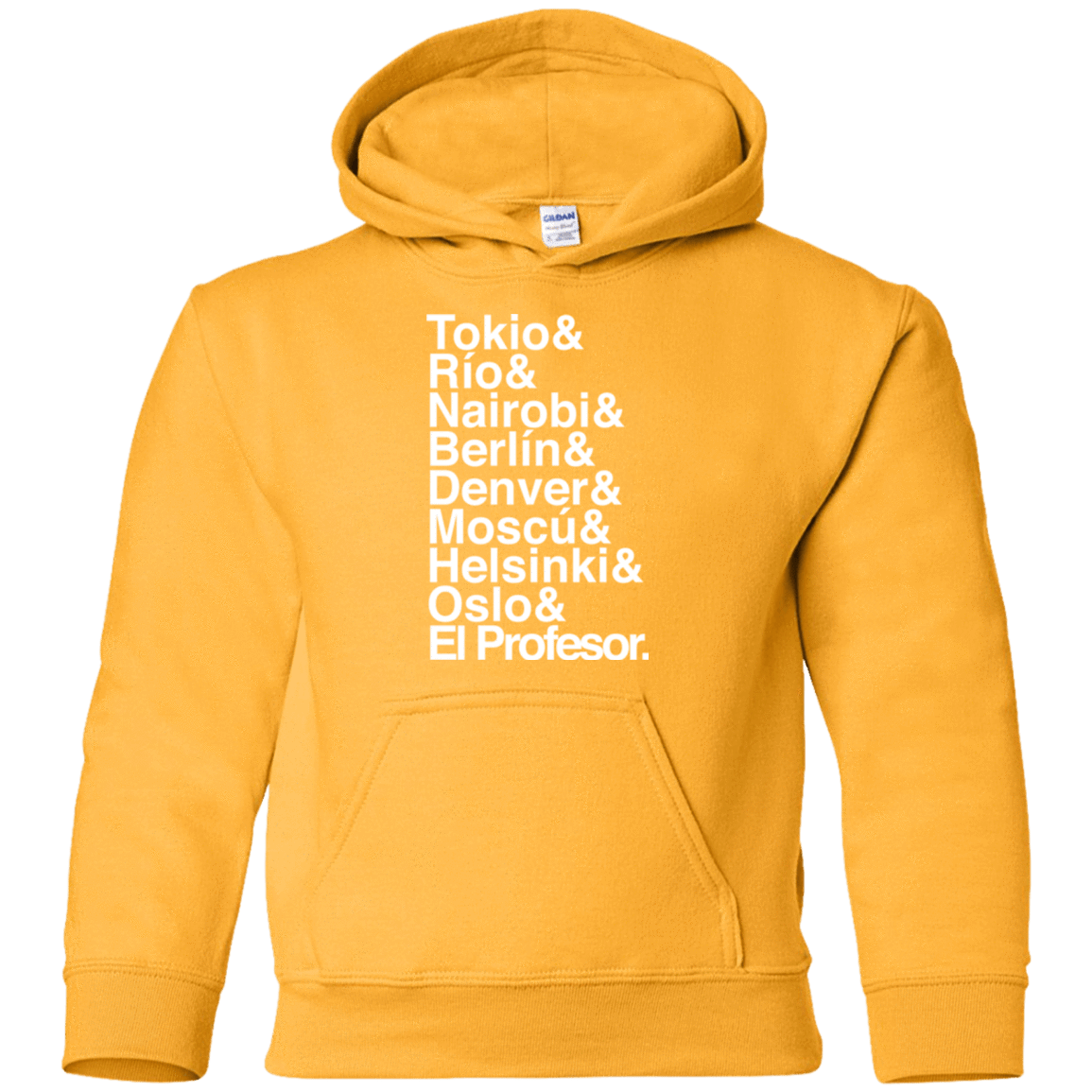 Sweatshirts Gold / YS Money Heist Jetset Youth Hoodie
