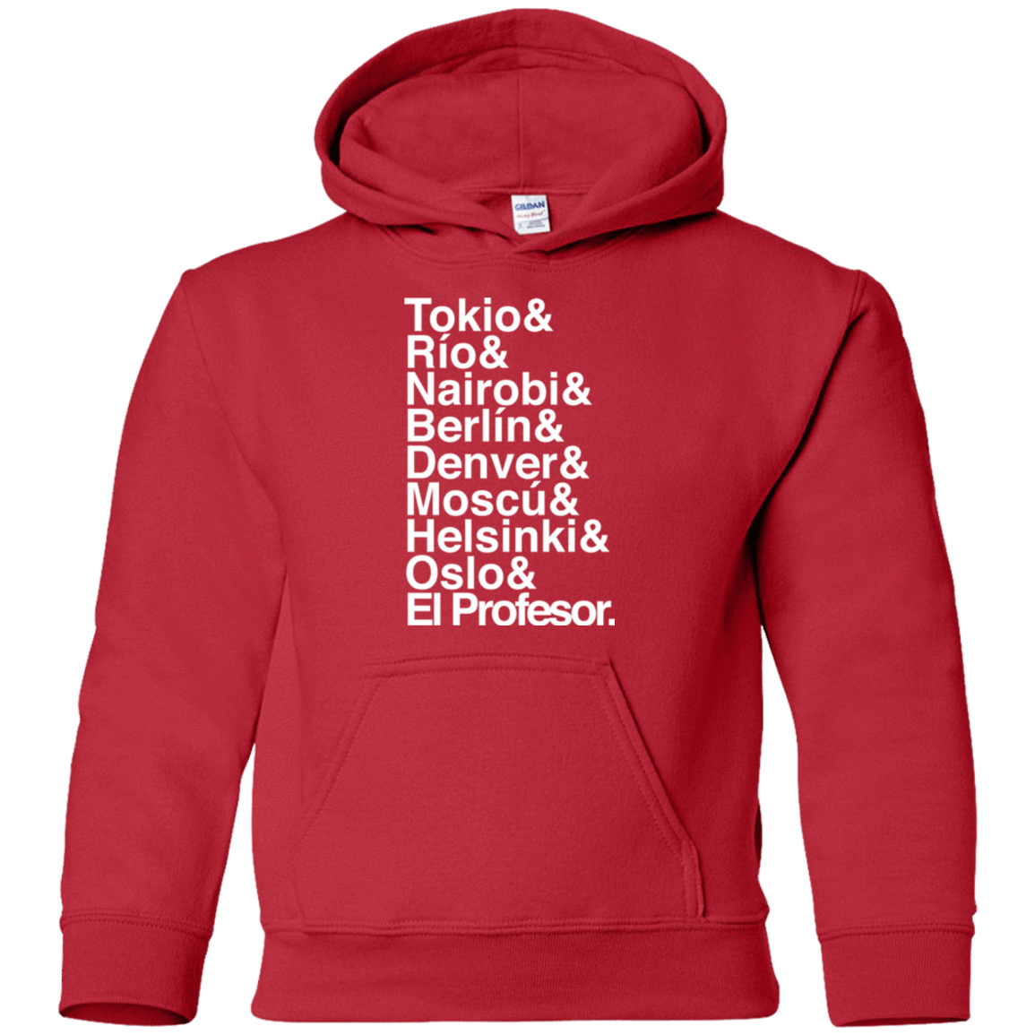 Sweatshirts Red / YS Money Heist Jetset Youth Hoodie