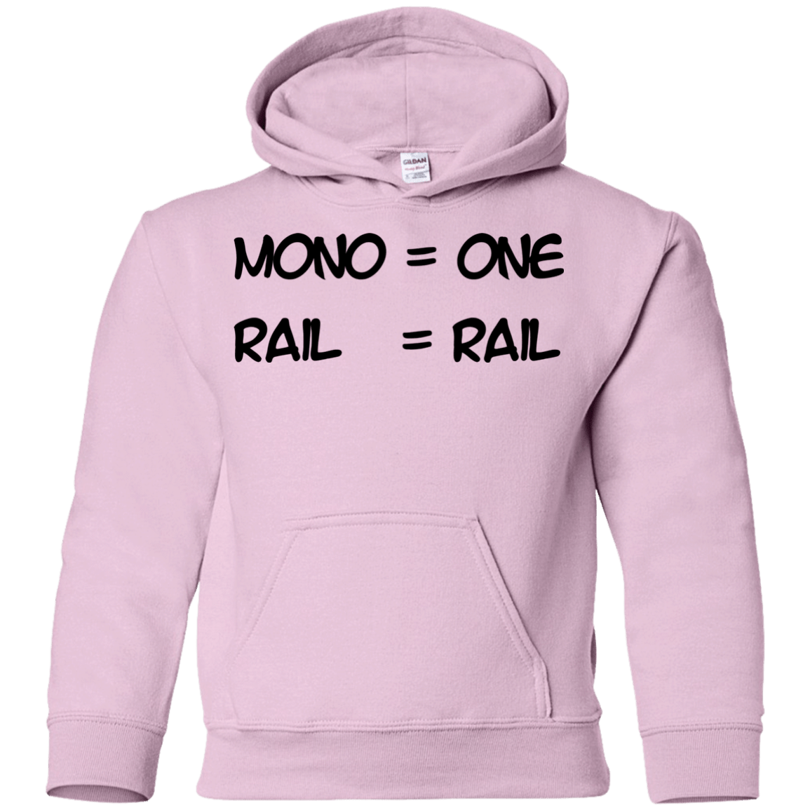 Sweatshirts Light Pink / YS Mono Youth Hoodie