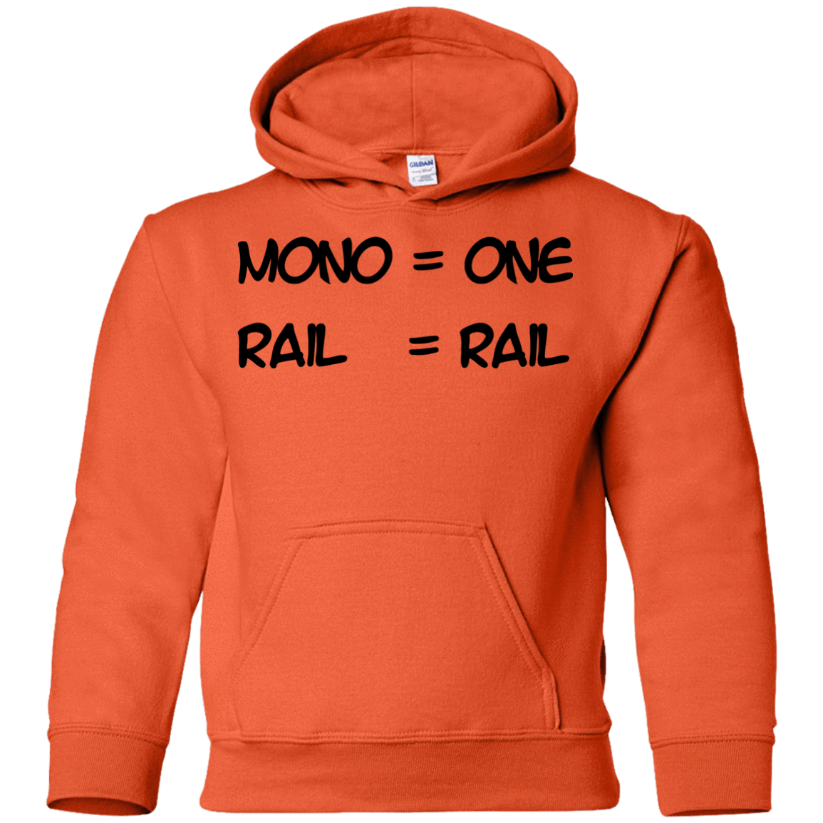 Sweatshirts Orange / YS Mono Youth Hoodie