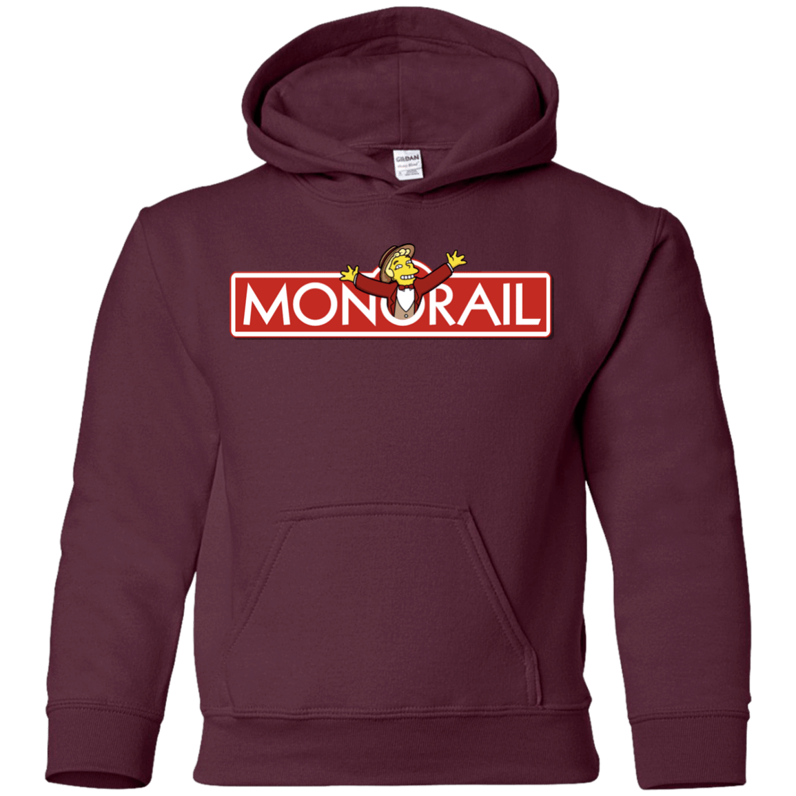 Sweatshirts Maroon / YS Monorail Youth Hoodie