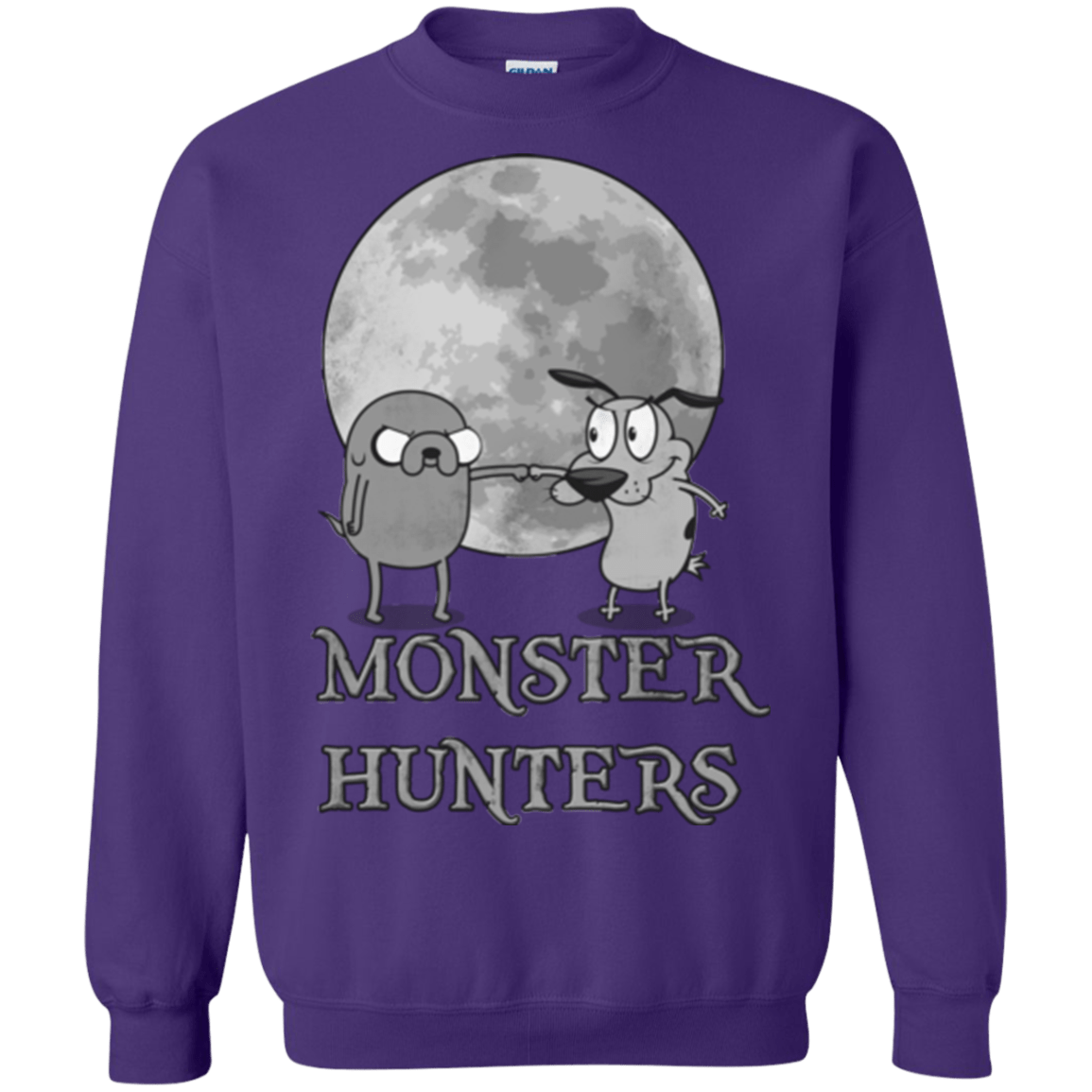 Sweatshirts Purple / Small Monster Hunters Crewneck Sweatshirt