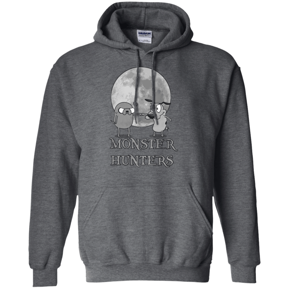 Sweatshirts Dark Heather / Small Monster Hunters Pullover Hoodie