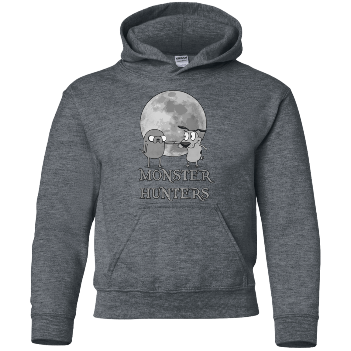 Sweatshirts Dark Heather / YS Monster Hunters Youth Hoodie