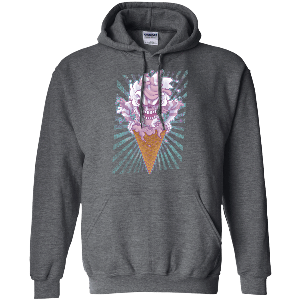 Sweatshirts Dark Heather / Small Monster Ice Cream Pullover Hoodie
