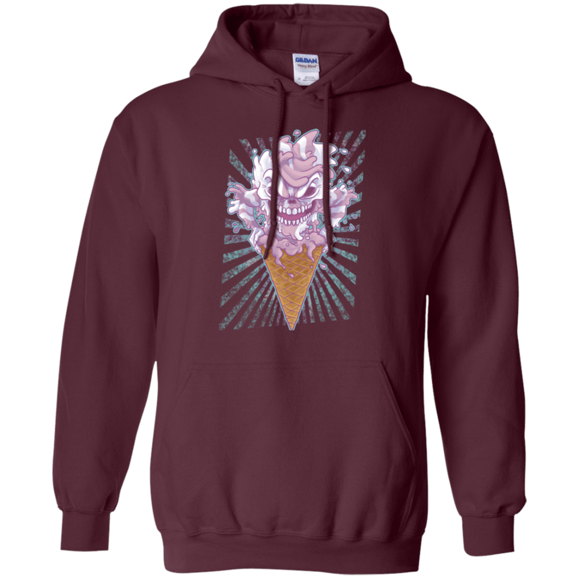 Sweatshirts Maroon / Small Monster Ice Cream Pullover Hoodie