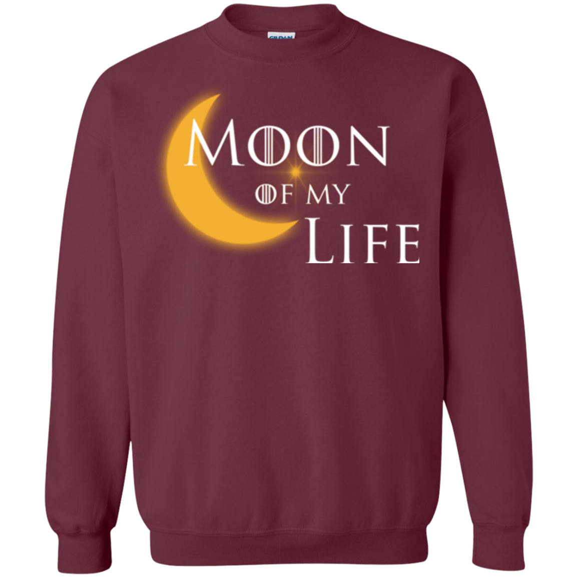 Sweatshirts Maroon / Small Moon of my Life Crewneck Sweatshirt