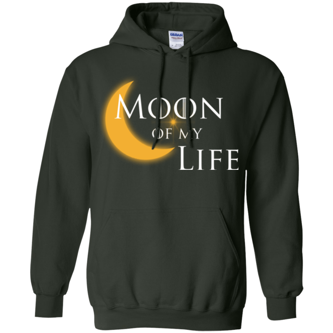 Sweatshirts Forest Green / Small Moon of my Life Pullover Hoodie