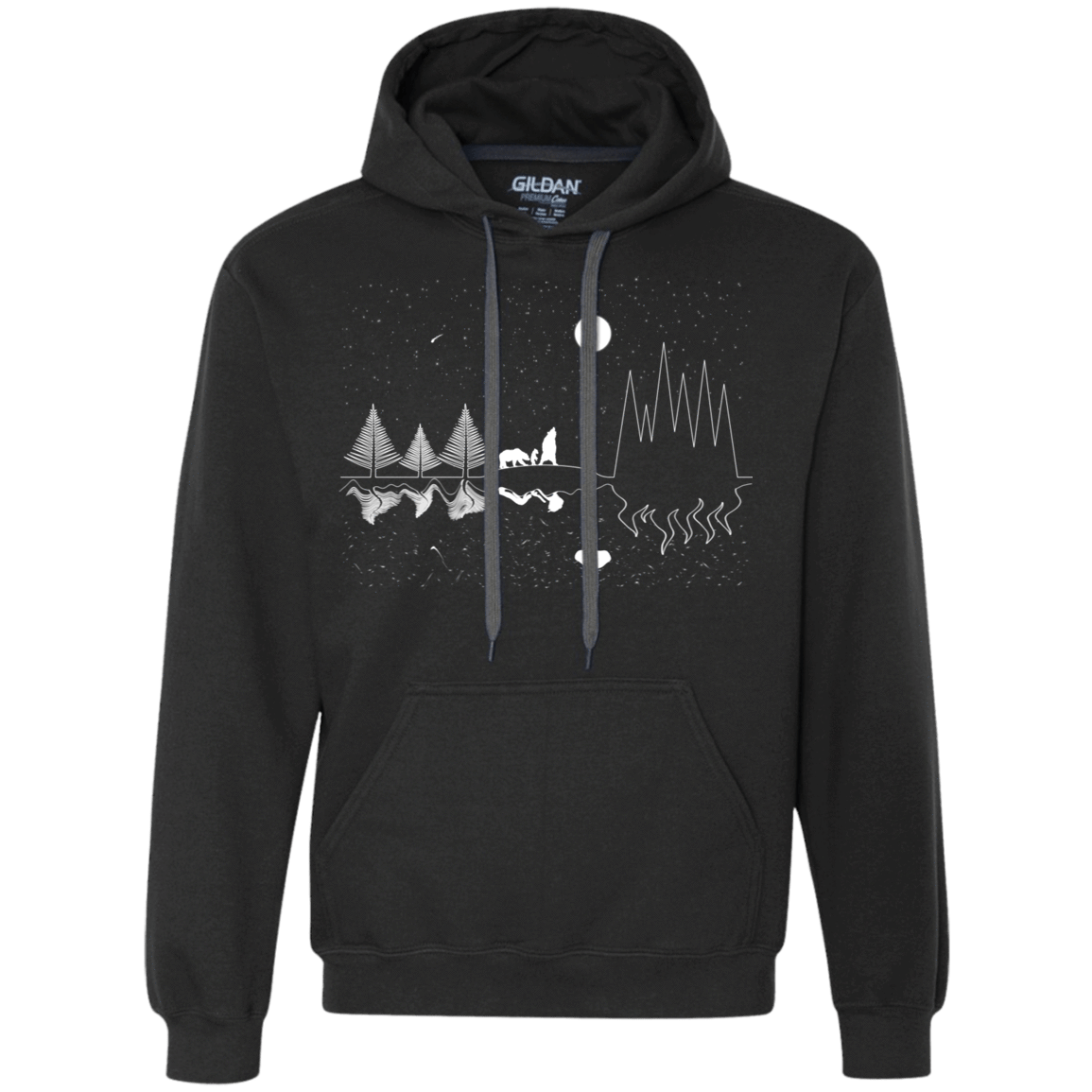 Sweatshirts Black / S Moonlit Travels Premium Fleece Hoodie