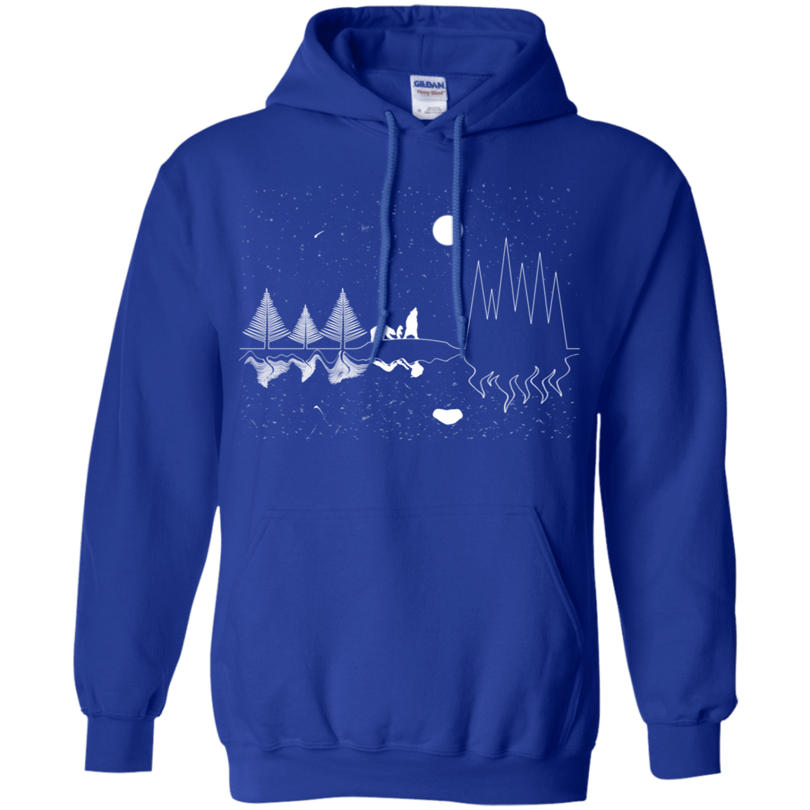 Sweatshirts Royal / S Moonlit Travels Pullover Hoodie