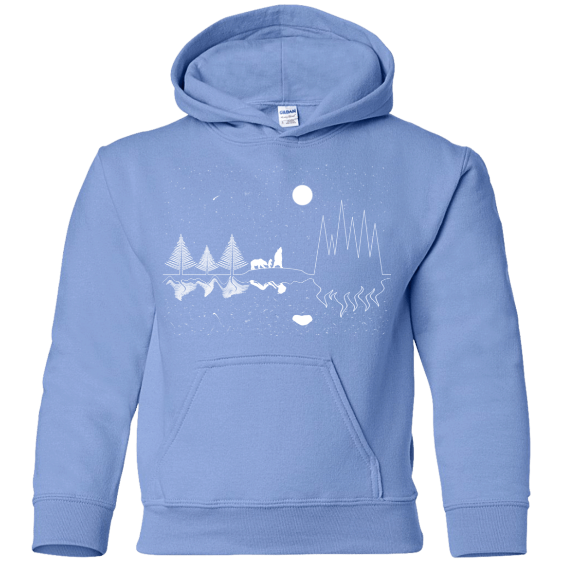 Sweatshirts Carolina Blue / YS Moonlit Travels Youth Hoodie