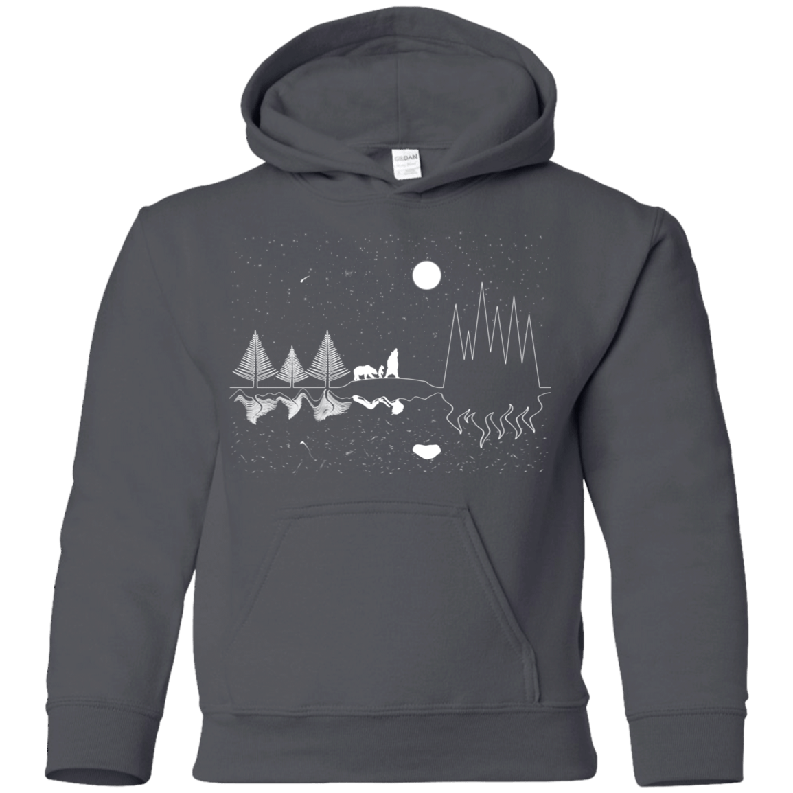 Sweatshirts Charcoal / YS Moonlit Travels Youth Hoodie
