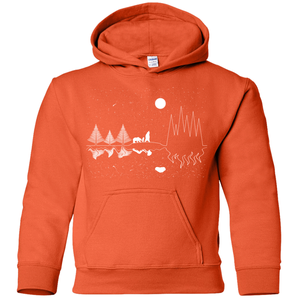 Sweatshirts Orange / YS Moonlit Travels Youth Hoodie