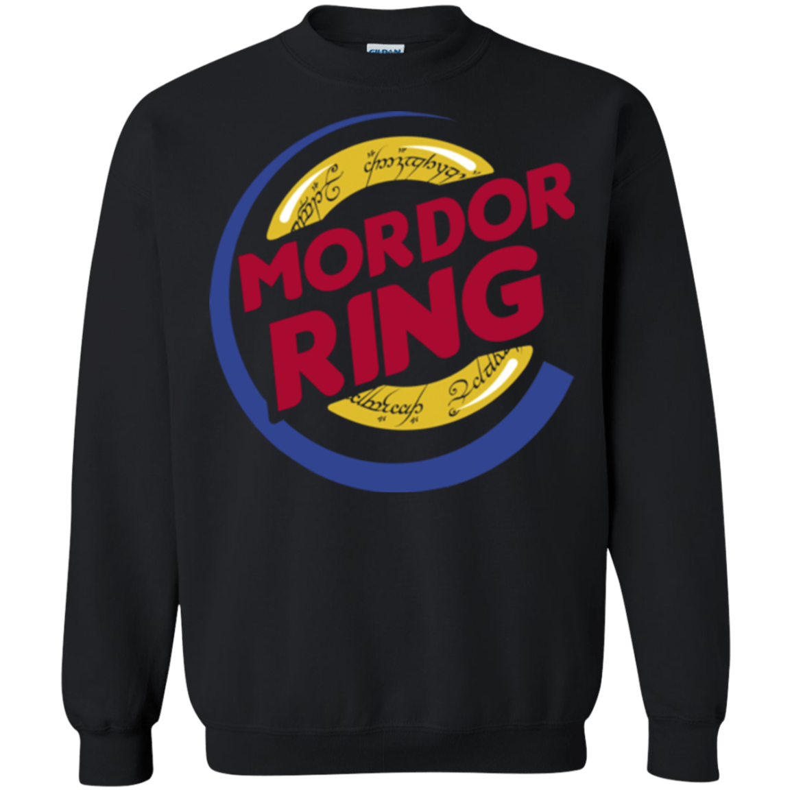 Sweatshirts Black / Small Mordor Ring Crewneck Sweatshirt