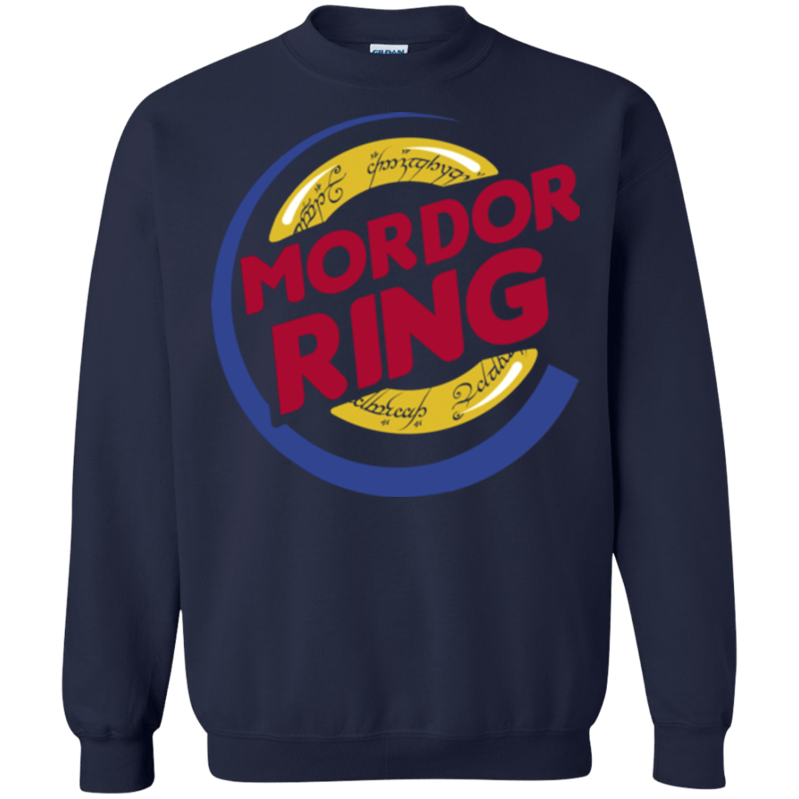 Sweatshirts Navy / Small Mordor Ring Crewneck Sweatshirt