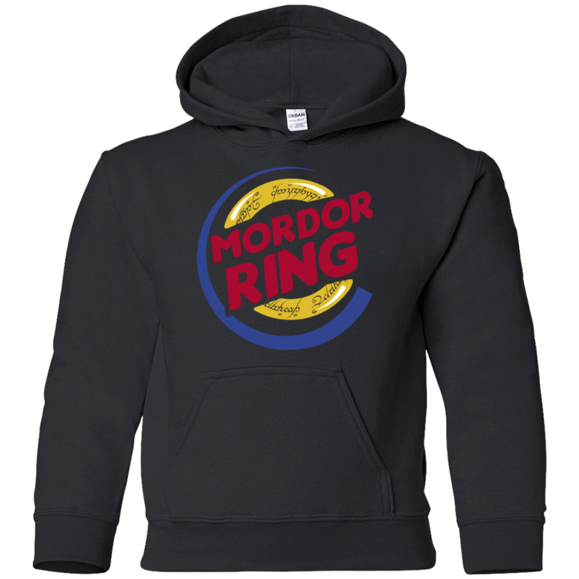 Sweatshirts Black / YS Mordor Ring Youth Hoodie