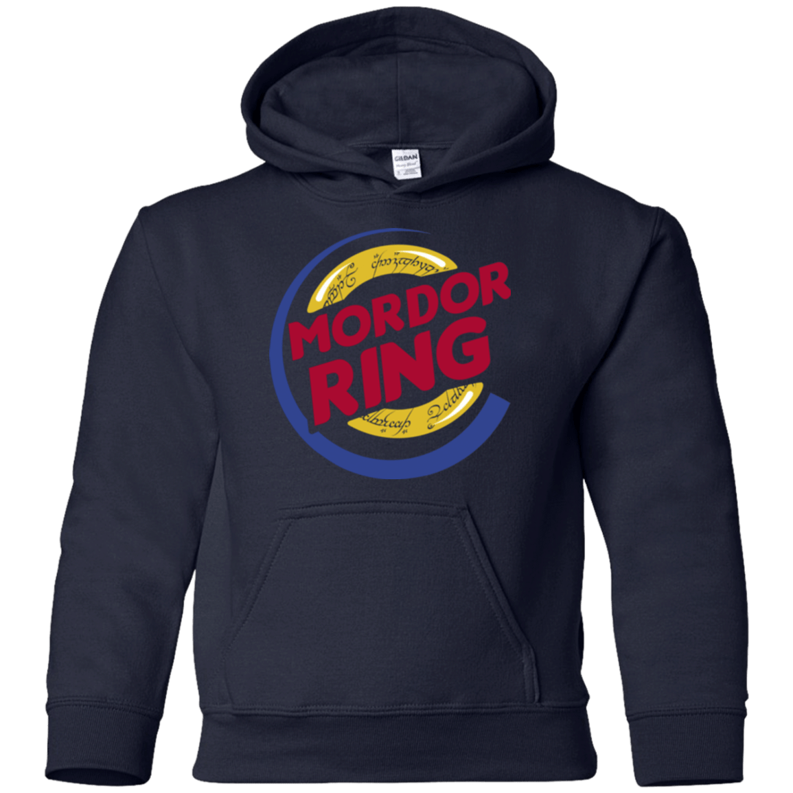 Sweatshirts Navy / YS Mordor Ring Youth Hoodie